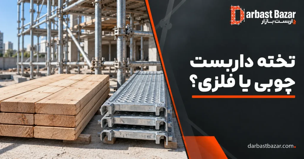 انتخاب تخته داربست چوبی یا فلزی
